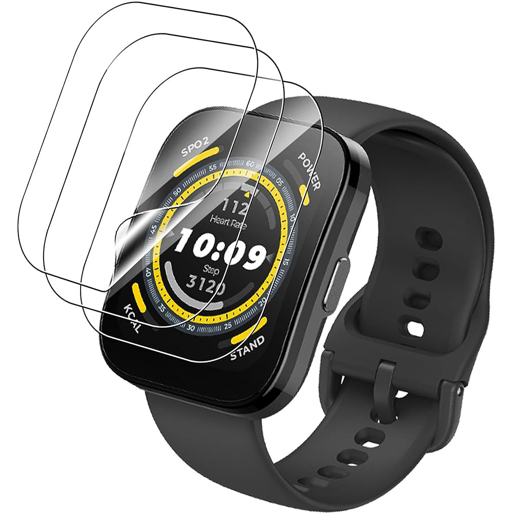 Amazfit Smartwatch Accessories - 3 SZTUKI przezroczystej folii ochronnej HD