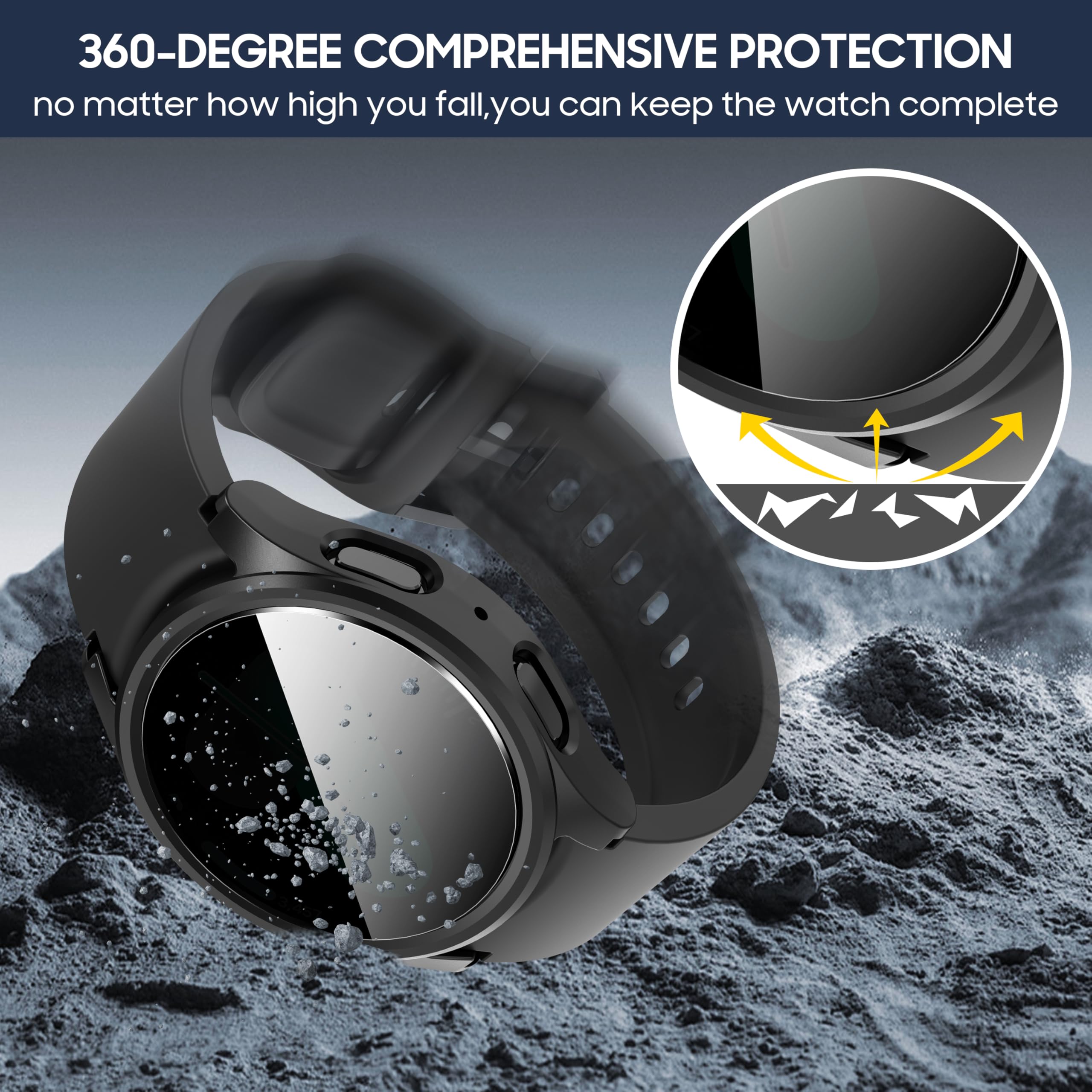 Szkło hartowane + etui fabrycz – Samsung Smartwatch Accessories recenzja i cena
