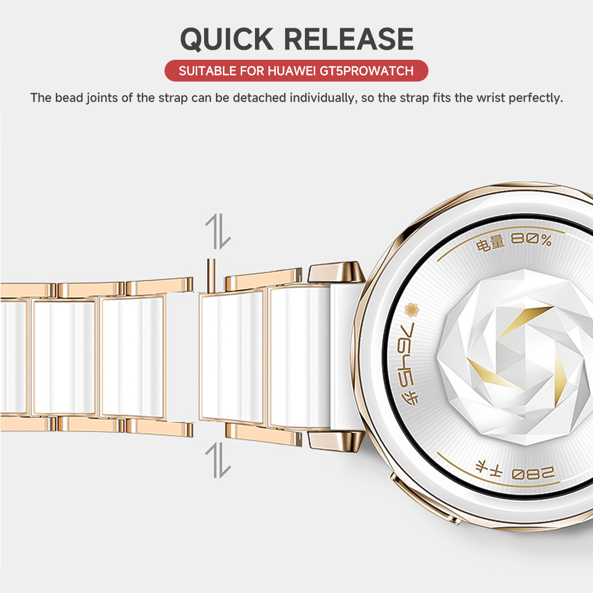 Ceramiczny pasek do zegarka Hu – Ceramic Link Bracelet recenzja i cena